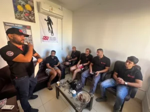 Classroom theory briefing during SSI Open Water Instructor Course at Deep South Divers in Marsa Alam